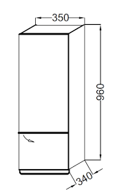 Полуколонна Jacob Delafon Odeon Up, 35 см, правая,  белый блестящий, EB893D-N18