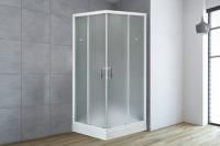 Душевая кабина Royal Bath 80х80х213, матовое стекло, белый профиль, RB 80HP-С