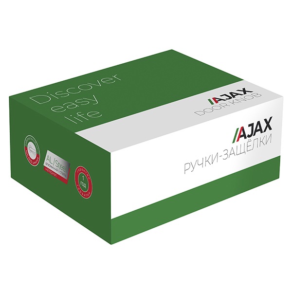 Ручка защелка Ajax DK610 CP-ET (6010 CP-E) (кл./фик.) хром