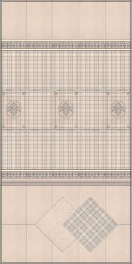 Декор Kerama Marazzi Традиция Клетка 20х30 AD\B179\8236