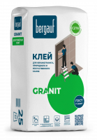 Клей Bergauf Granit для керамогранита, природного и искуственного камня 25 кг