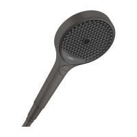 Душевая лейка Hansgrohe Rainfinity 130 3jet, шлифованный черный хром, 26864340