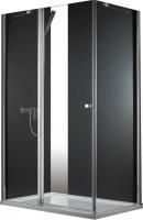 Душевая кабина Cezares Elena 100*90 рифленое стекло, хром левая, ELENA-W-AH-1-100/90-P-Cr-L