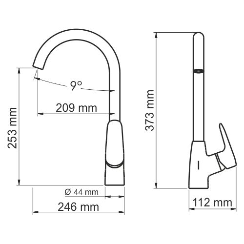 Смеситель для кухни WasserKRAFT Vils 5600, 5607