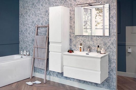 Пенал подвесной Jacob Delafon Madeleine, 147х35 см, правосторонний, белый глянец, EB2069D-J5