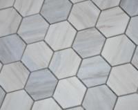 Мозаика Pietrine Hexagonal - "соты" Nuvola rosato POL (23x40x6), 292x298x6