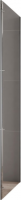Боковая стенка Cezares Stylus Soft 100*195, универсальная, без пристенного профиля, прозрачное стекл