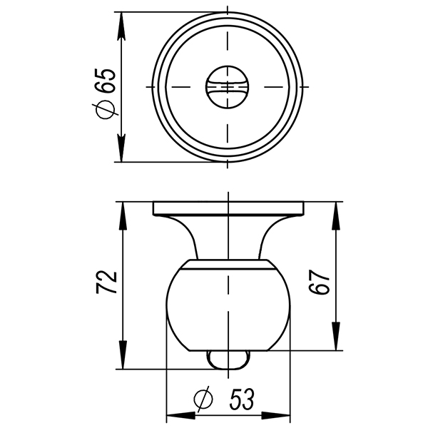 Ручка защелка Ajax DK682 BL-ET (6082 BL-E) (кл./фик.) черный