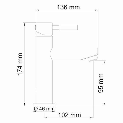 Смеситель для раковины WasserKRAFT Main 4100, 4104