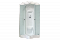 Гидромассажный бокс Royal Bath 90х90х217, белое/матовое стекло, белый профиль, RB 90HP6-WC