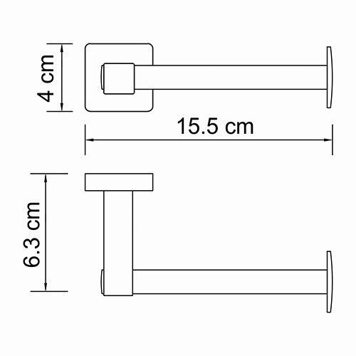 Держатель туалетной бумаги WasserKRAFT Lippe K-6500, K-6596
