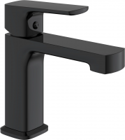 Смеситель для раковины Haiba HB10512-7 BLACK, (гайка), черный