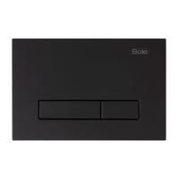 Клавиша слива Sole S0323 black, двойная, черный матовый, УТ000084844