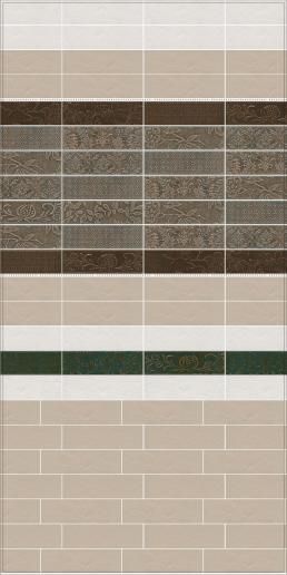 Панно Kerama Marazzi Кампьелло зеленый 51х28,5 AD\E333\6x\2914