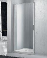 Душевая дверь BelBagno 650x1900, рифленое стекло, хромированный профиль, SELA-B-1-65-P-Cr