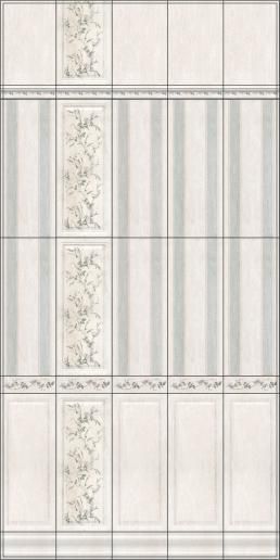 Плитка настенная Kerama Marazzi Кантри Шик 20х50 белый панель 7191