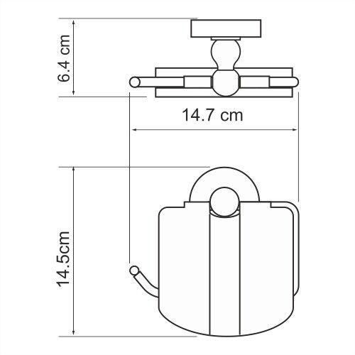 Держатель туалетной бумаги WasserKRAFT Diemel K-2200, K-2225