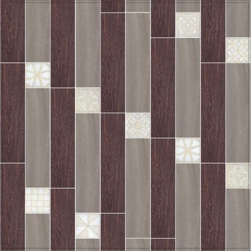 Вставка Kerama Marazzi Амальфи орнамент коричневый 9,9х9,9 STG\A408\1266