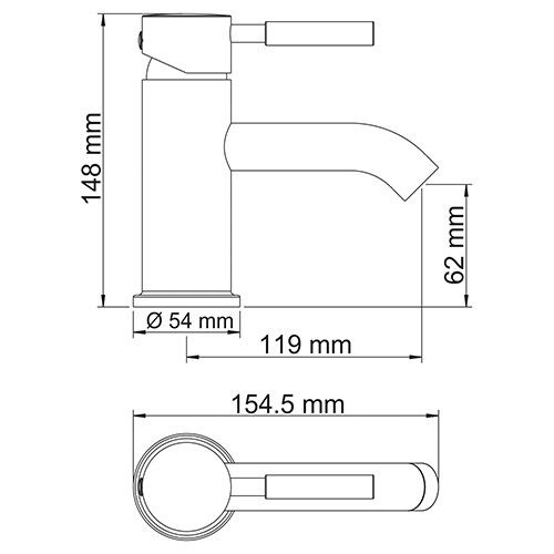 Смеситель для раковины WasserKRAFT Main 4100, 4105