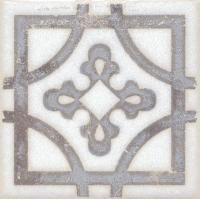 Вставка Kerama Marazzi Амальфи орнамент коричневый 9,9х9,9 STG\A406\1266