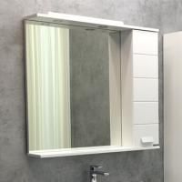 Зеркало-шкаф Comforty "Модена М-90" белый матовый