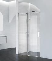 Душевая дверь BelBagno 1400x1950, прозрачное стекло, хромированный профиль, ACQUA-BF-1-140-C-Cr