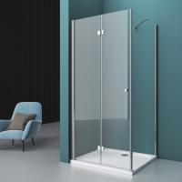 Душевая кабина BelBagno Albano 900x1000x1950, прозрачное стекло, хромированный профиль, ALBANO-ASH-1