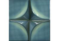 Керамическая плитка настенная CIFRE ceramica VERTEX CURVE TURQUOISE  PB BRILLO 15X15