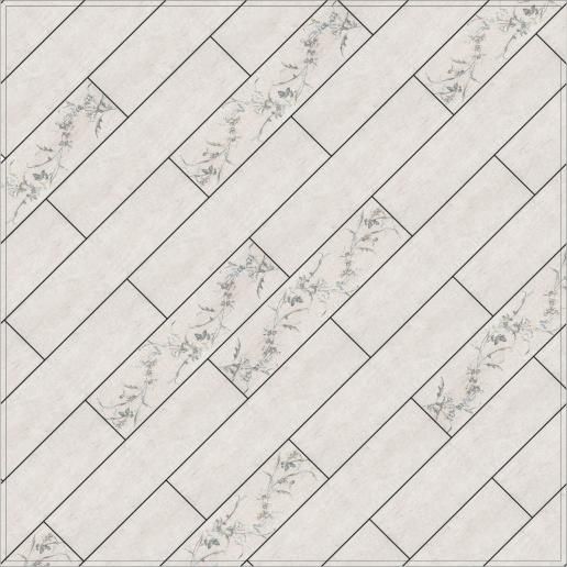 Плитка настенная Kerama Marazzi Кантри Шик 9,9х40,2 белый SG401500N