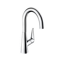 Смеситель для кухни Hansgrohe Talis S, с поворотным изливом, хром матовый, 72814000