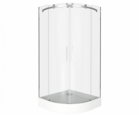Душевая кабина Bas Galaxy R-TD-100-C-CH, прозрачное стекло, без поддона