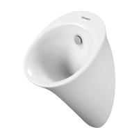 Писсуар Duravit White Tulip без смывного края, с вытяжкой, подача воды сзади, белый, 2817300007