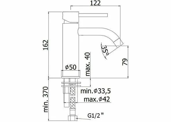 Смеситель для раковины Paffoni Light LIG071HGSP