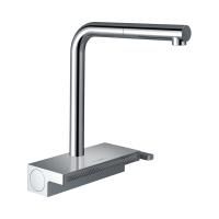 Смеситель для кухни Hansgrohe Aquno Select M81 с выдвижным изливом, хром, 73830000