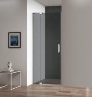 Душевая дверь Cezares Slider 90(100)*195 см, серое стекло, хромированный профиль, SLIDER-B-1-90/100-