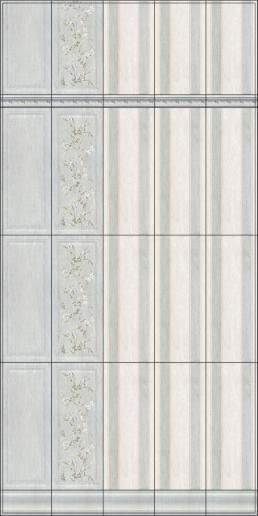 Плитка настенная Kerama Marazzi Кантри Шик 20х50 белый панель 7191