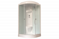 Гидромассажный бокс Royal Bath 90х90х217, белое/матовое стекло, белый профиль, RB 90HK6-WС