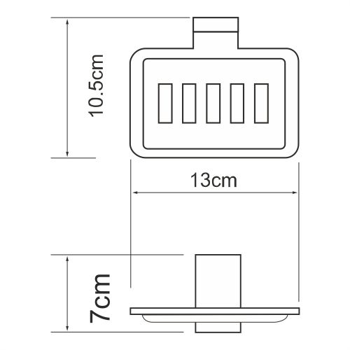 Мыльница WasserKRAFT Lopau K-6000, K-6069