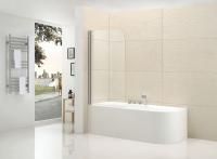 Душевая шторка на ванну Cezares ECO-O-V-1-80/140-P-Cr-L
