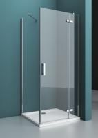 Душевая кабина BelBagno Kraft 800x800x1950, прозрачное стекло, хромированный профиль, правый, KRAFT-