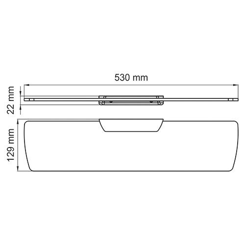 Полка WasserKRAFT Glan K-5100, K-5124