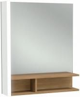 Зеркало Jacob Delafon Terrace, 60см, с полочкой,  белый/дерево, EB1180G-NF