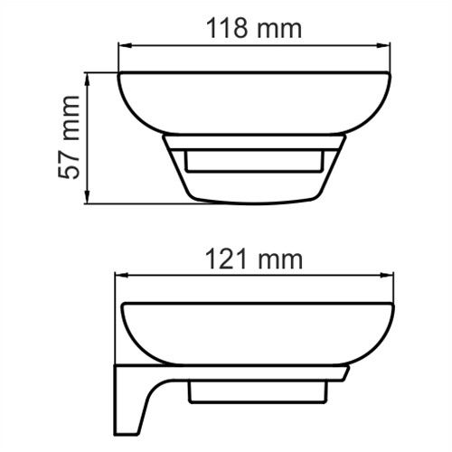 Мыльница WasserKRAFT Glan K-5100, K-5129