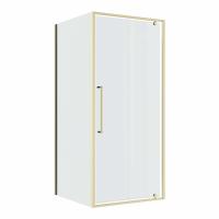 Душевая кабина Niagara Nova NG-45-10ASG-A100SG-34 100х100х195 квадрат, распашная, золото сатин, стек