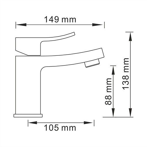 Смеситель для раковины WasserKRAFT Exter 1600, 1603