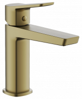 Смеситель для раковины Belz B10715-5 GOLD, (гайка), шлифованное золото
