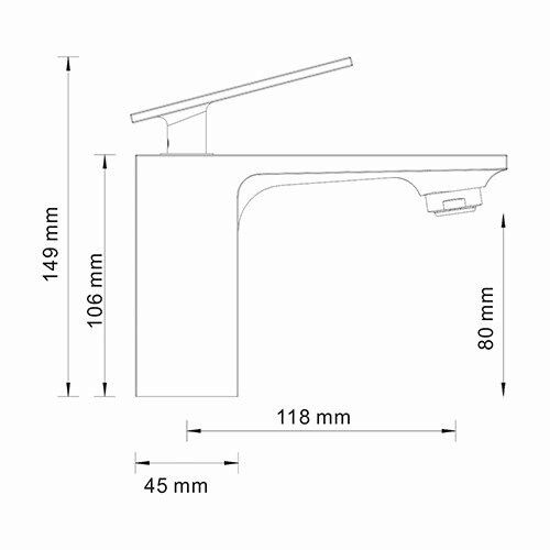 Смеситель для раковины WasserKRAFT Alme 1500, 1503