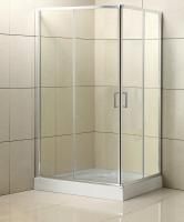 Душевая кабина BelBagno Uno-195 1000x800x1950, прозрачное стекло, хромированный профиль, UNO-195-AH-