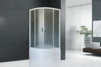Душевая кабина Royal Bath 90х90х200, матовое стекло, белый профиль, RB 90BK-C