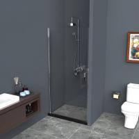 Душевая дверь BelBagno 1000x1950, прозрачное стекло, хромированный профиль, UNO-B-1-100-C-Cr